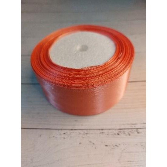 Ленты атласные однотонные 4 см (цв. оранжевый)